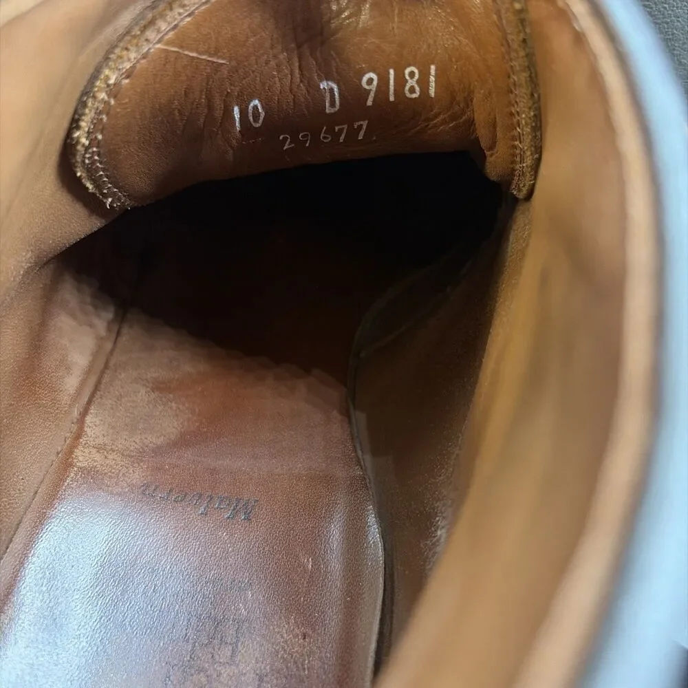Allen Edmonds Malvern Chukka Boots Mens Size 10 D Brown Grain 9181